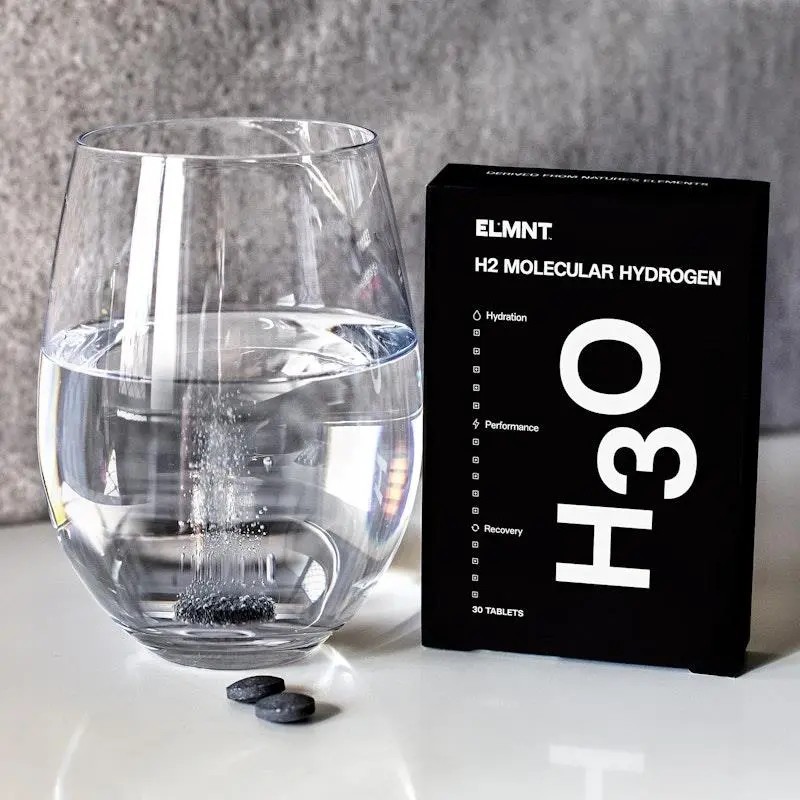 New ELMNT H2 Molecular Hydrogen Natural 30 Tablets H3O