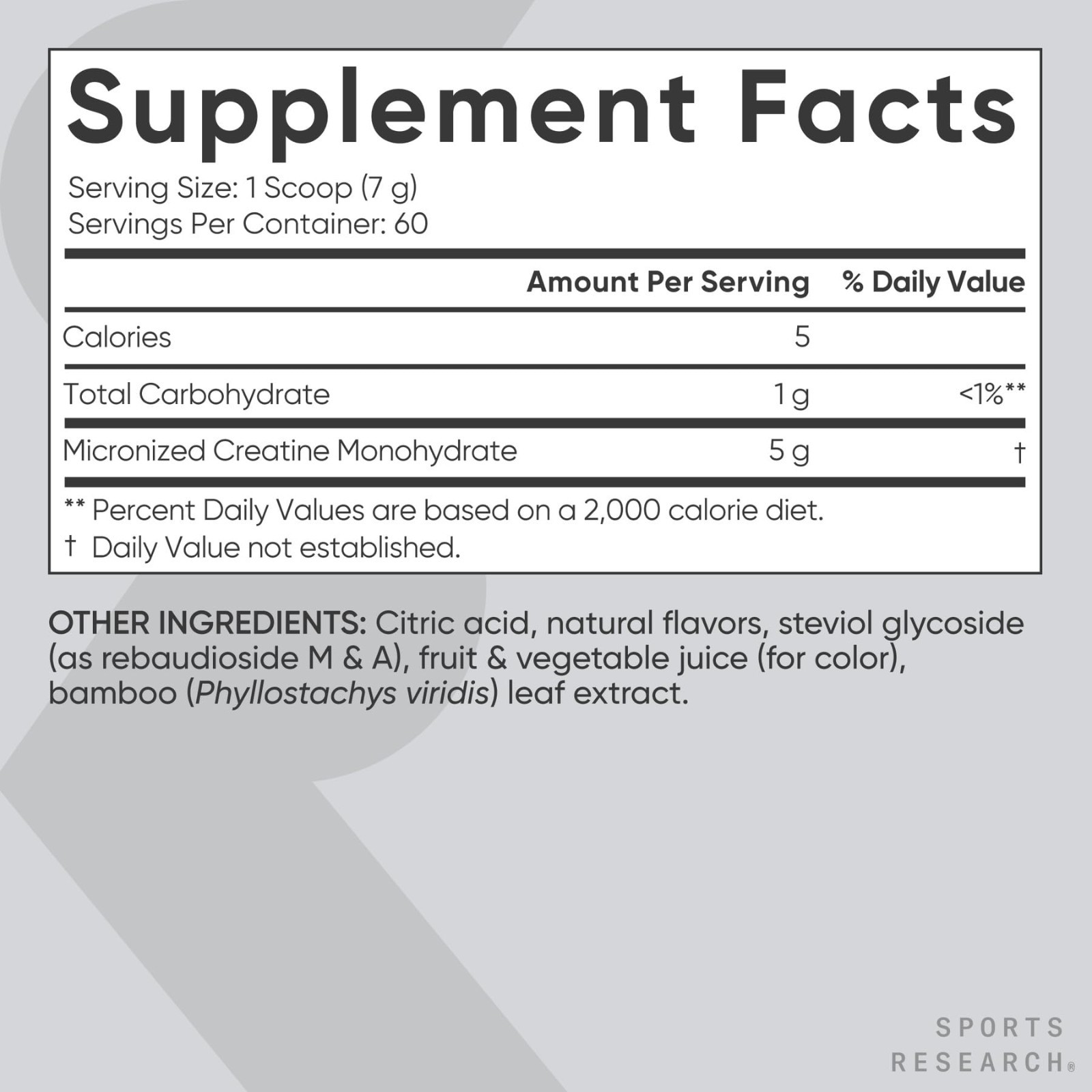 Creatine Monohydrate Powder 5g – Fruit Punch, 60 Servings | Gain Muscle, Boost S
