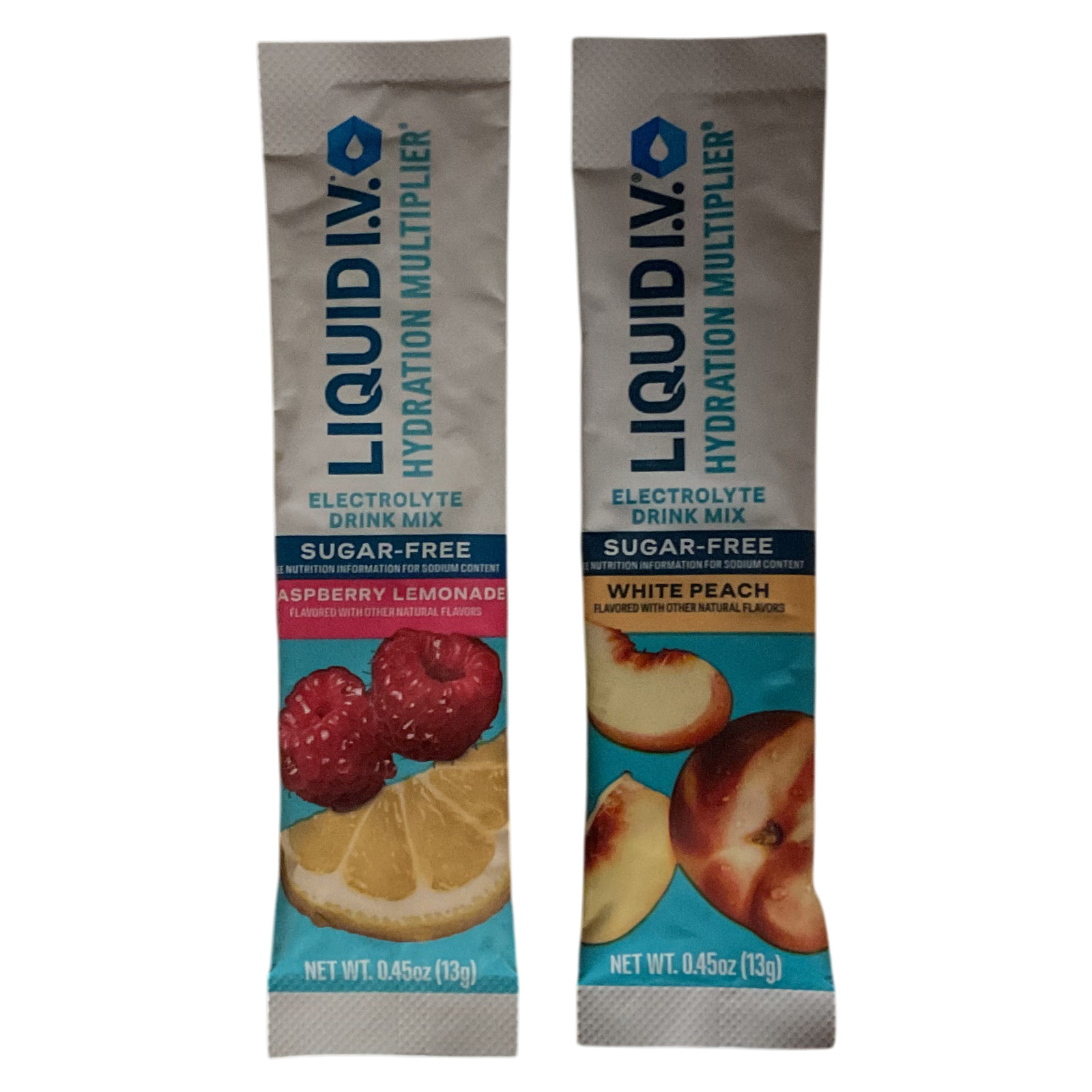 Liquid I.V. Hydration White Peach and Raspberry Lemonade 26 sticks EXP 01/23/28