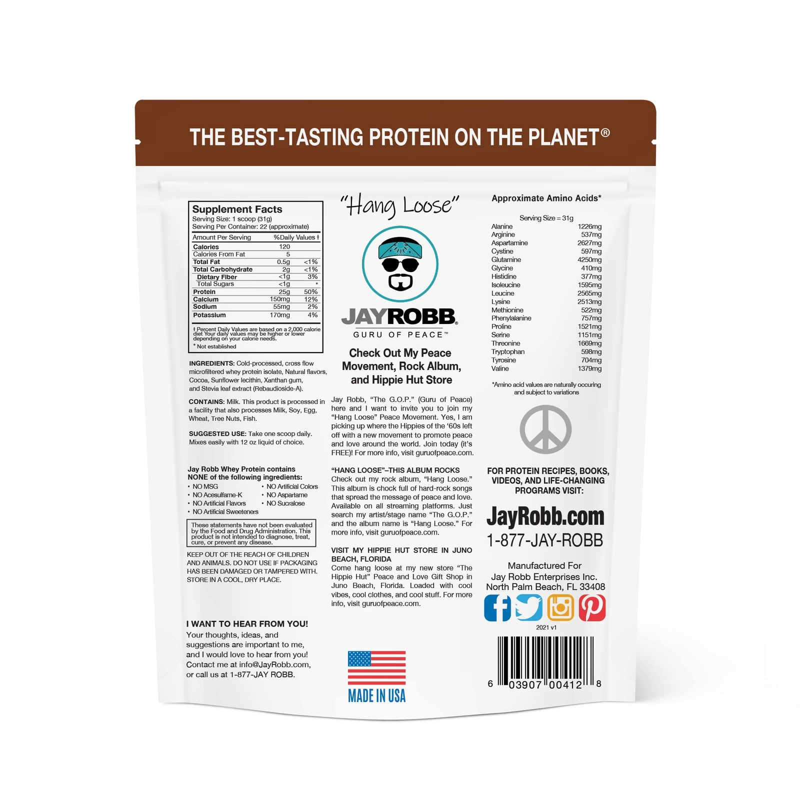 Jay Robb Whey Chocolate Isolate Protein Powder Low Carb Keto Vegetarian Glute…