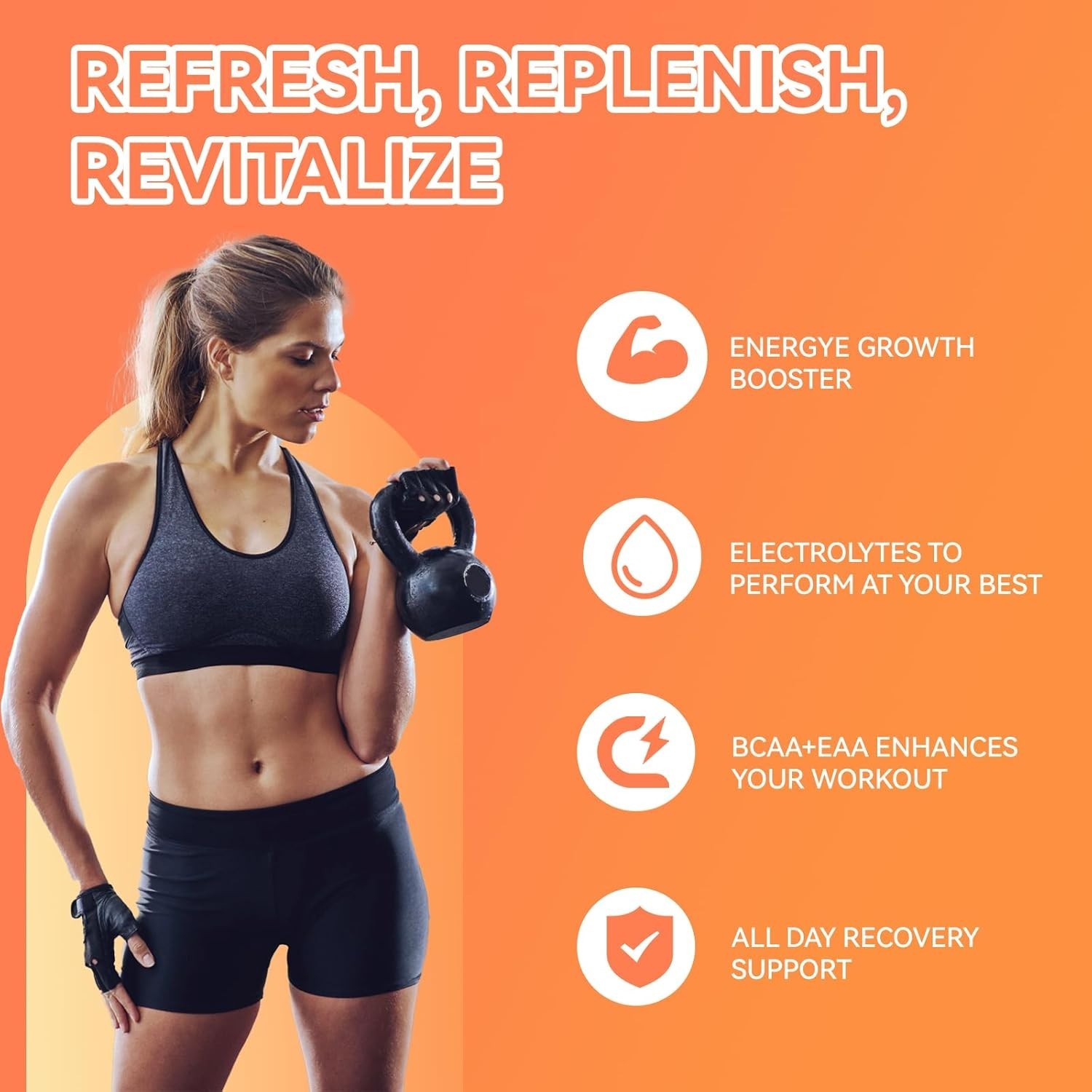 EAAs Electrolytes Powder, Essential Amino Acids Supplement, EAA & BCAA Powder…