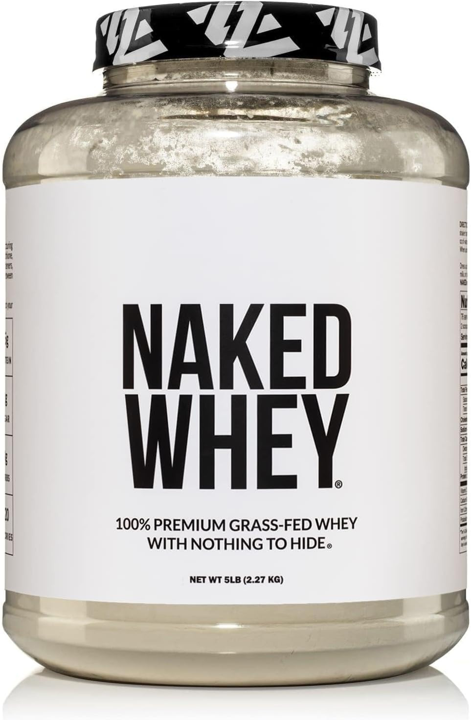 Whey 5LB 100% Grass Fed Unflavored Whey Protein Powder – Only 1 Ingredient, NSF