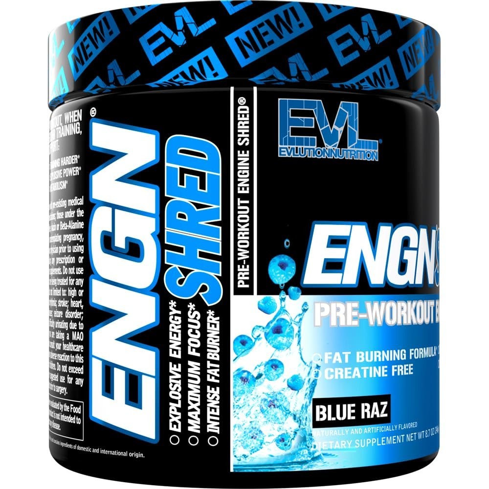 Ultimate Pre Workout Powder – Thermogenic Fat Burn, Energy & Focus Boost – Blue