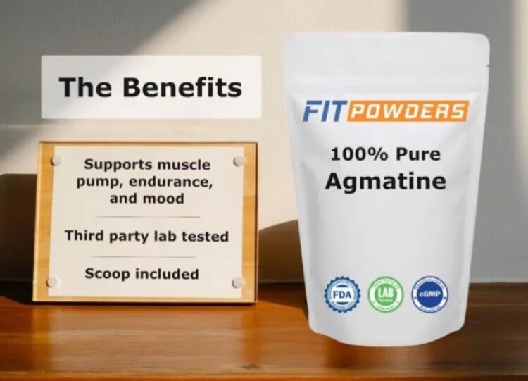 Agmatine Sulfate Powder 4 PACK – 100 Grams BRAND NEW With Dosage Scoop