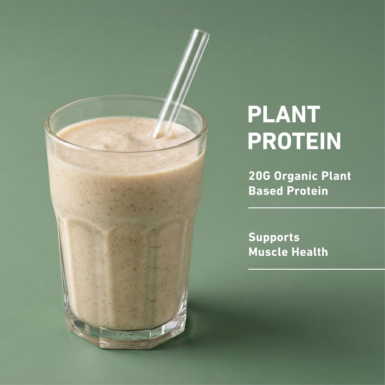 Plant-Based Protein Powder – 20G Organic Pea and Rice Protein with a Complete Am