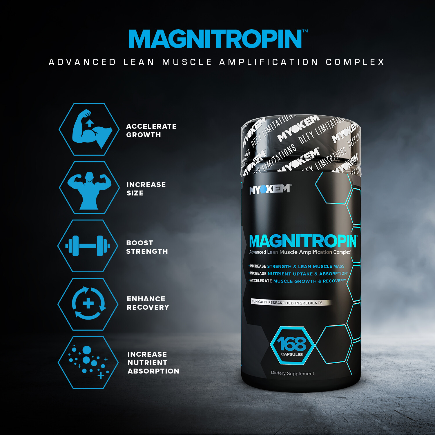 Myokem Magnitropin: Hardcore Muscle Mass Accelerator & Testosterone Booster