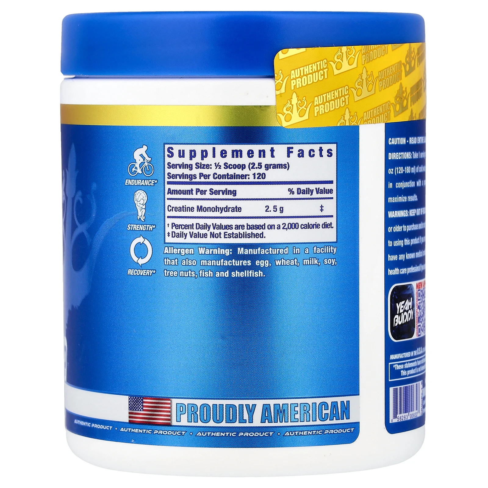 Vital Edition, Creatine XS Powder, Unflavored, 10.6 oz (300 g)