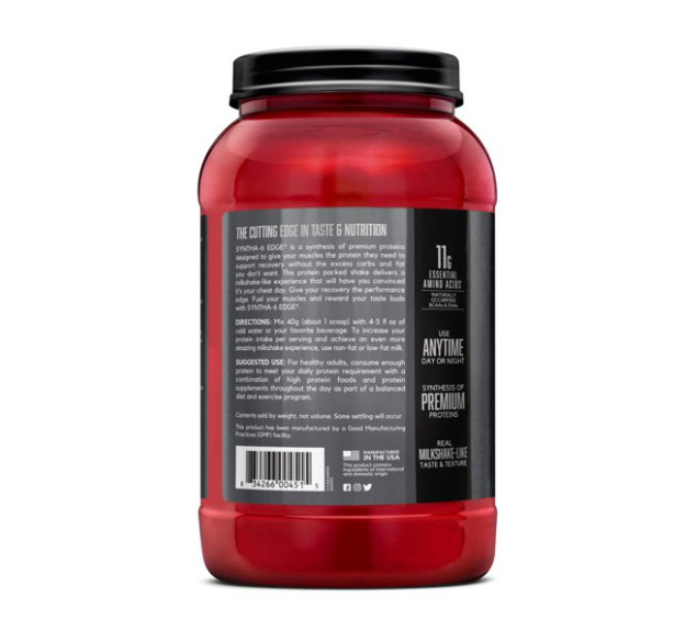 BSN Syntha-6 Edge Protein Powder, Cookies & Cream, 2.47 lb