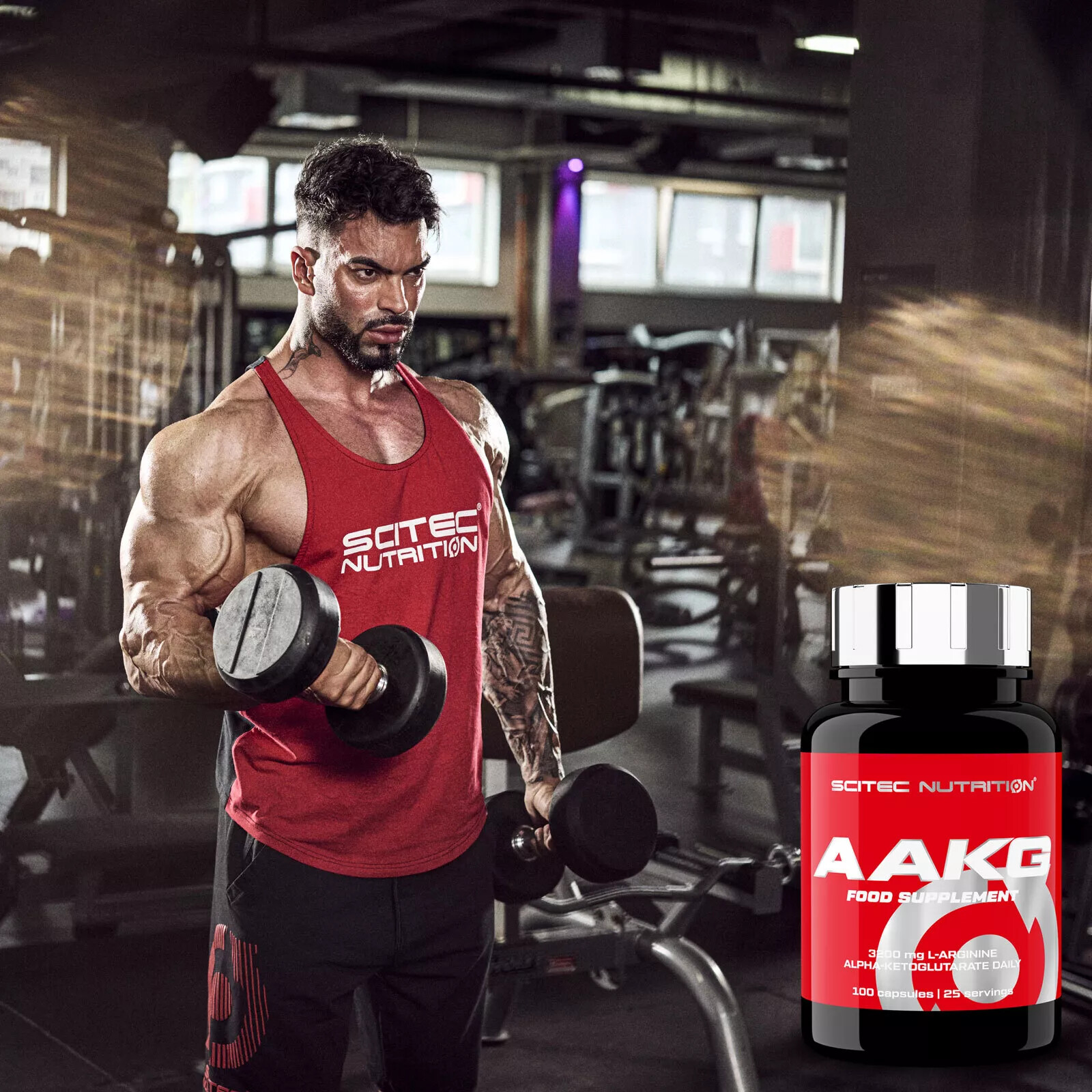 AAKG 100/200 Capsules Muscle Pump Nitric Oxide Booster Muscle Mass Growth & Pump