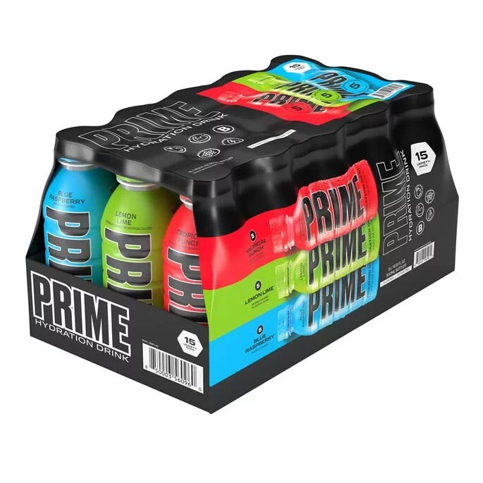 Prime Hydration Drink Variety Pack (16.9 fl. oz.,15 pk)