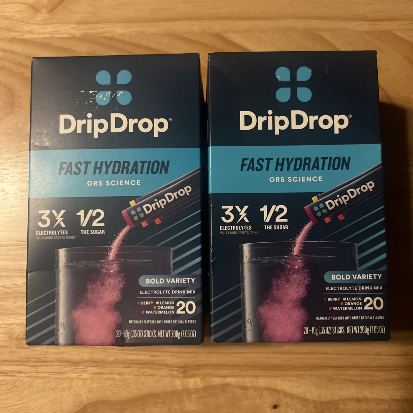 DripDrop Hydration Electrolyte Drink Mix, Bold Variety 40 Count