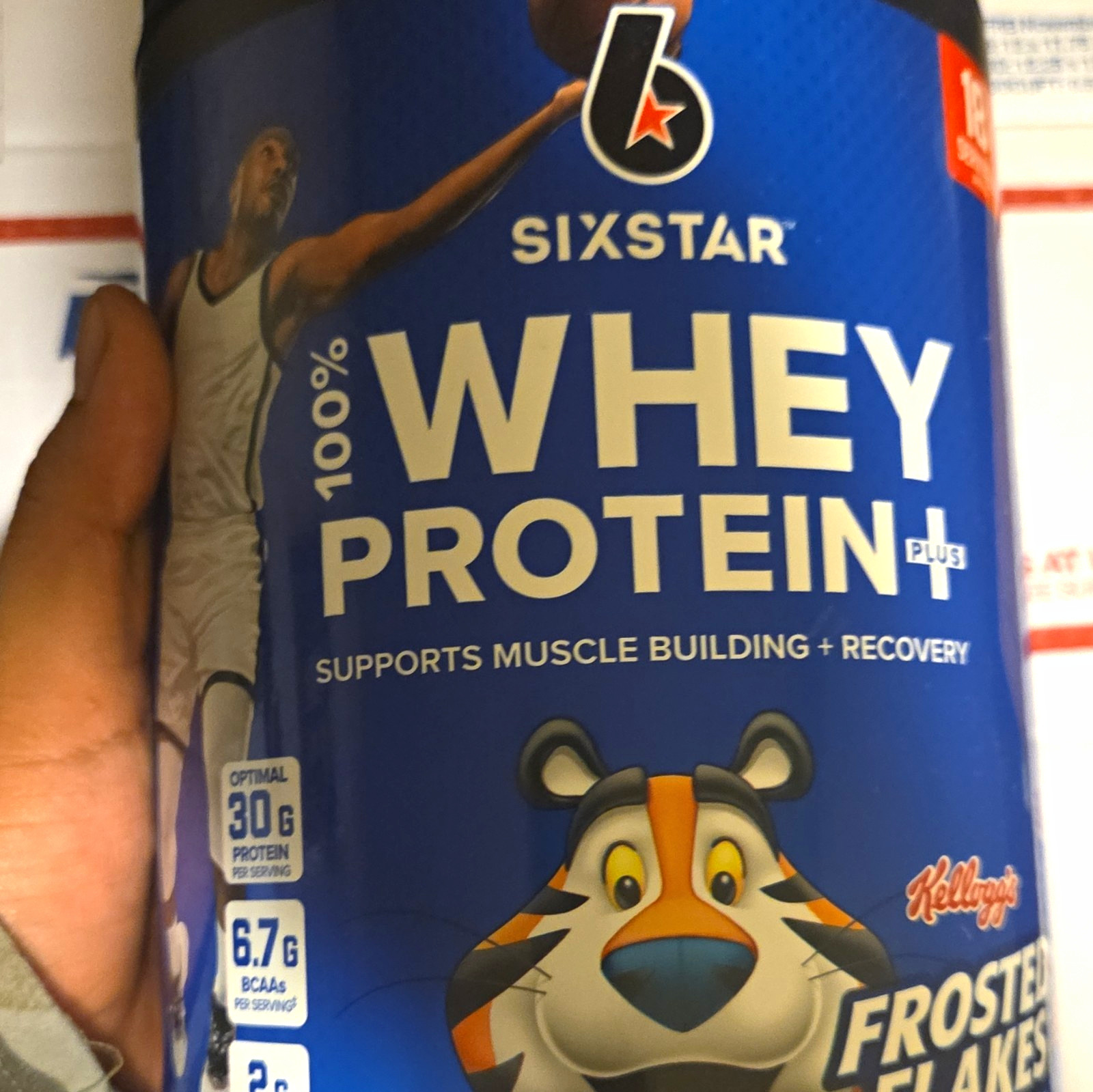 Six Star 100% Whey Protein Plus Powder, Frosted Flakes Flavor, 18 Servings
