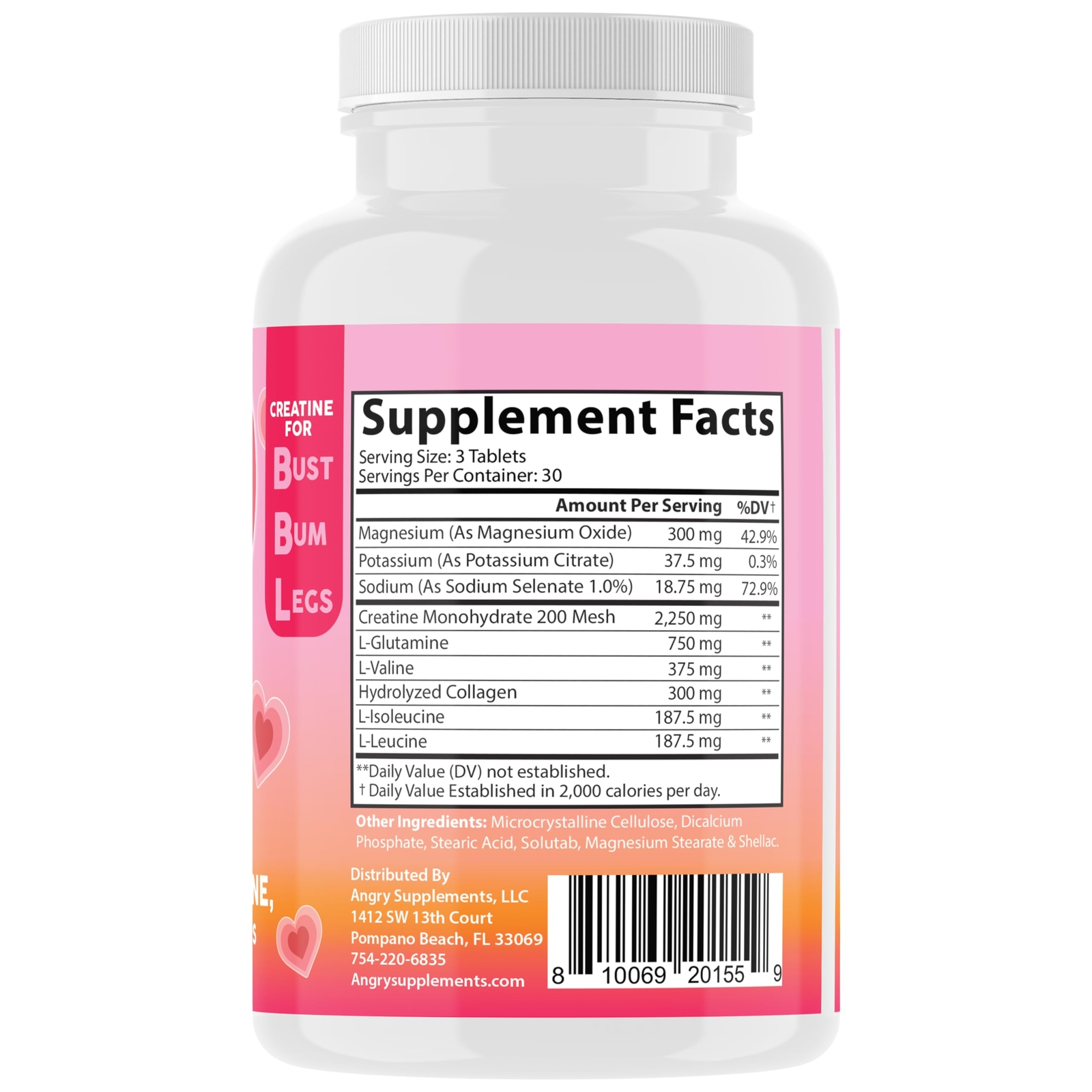 Better Booty BBL Tablets – Creatine for Booty Gains & Muscle Building Glute B…