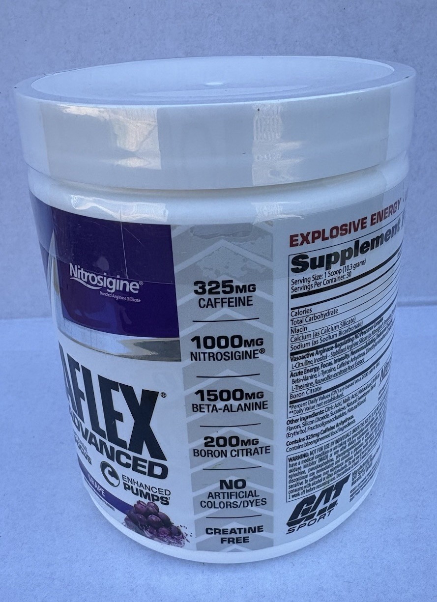 GAT Nitraflex Pre Workout 30 serving – Grape EXP: 05/2027