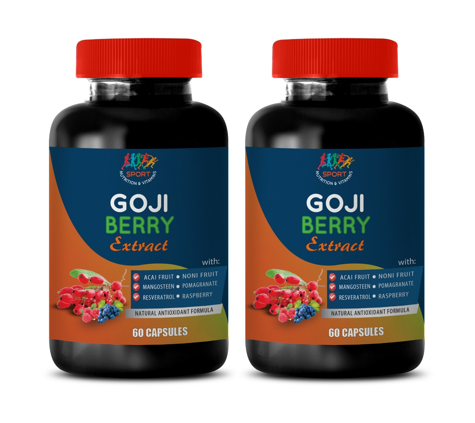 hormone balance – GOJI BERRY EXTRACT 300mg – antioxidant supplement – 2 Bottles