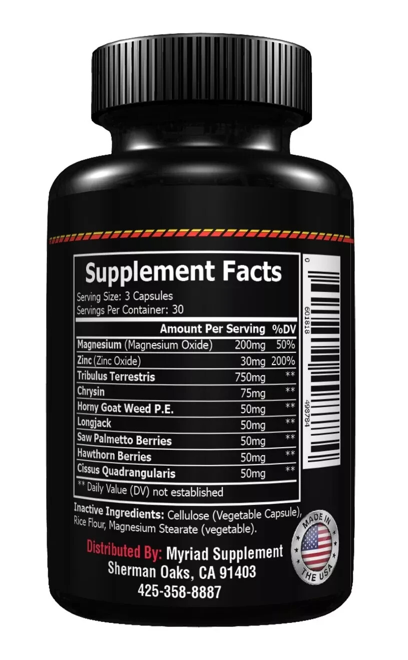 Testosterone Booster for Men, Testosteron Pills Pre Workout Nitric Oxide
