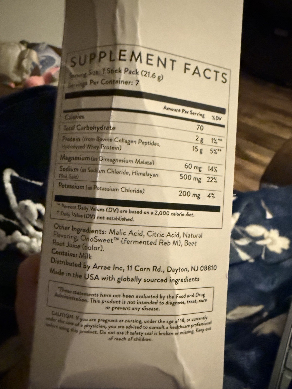 arrae Clear Protein+ Raspberry Yuzu 7ct exp 5/2027