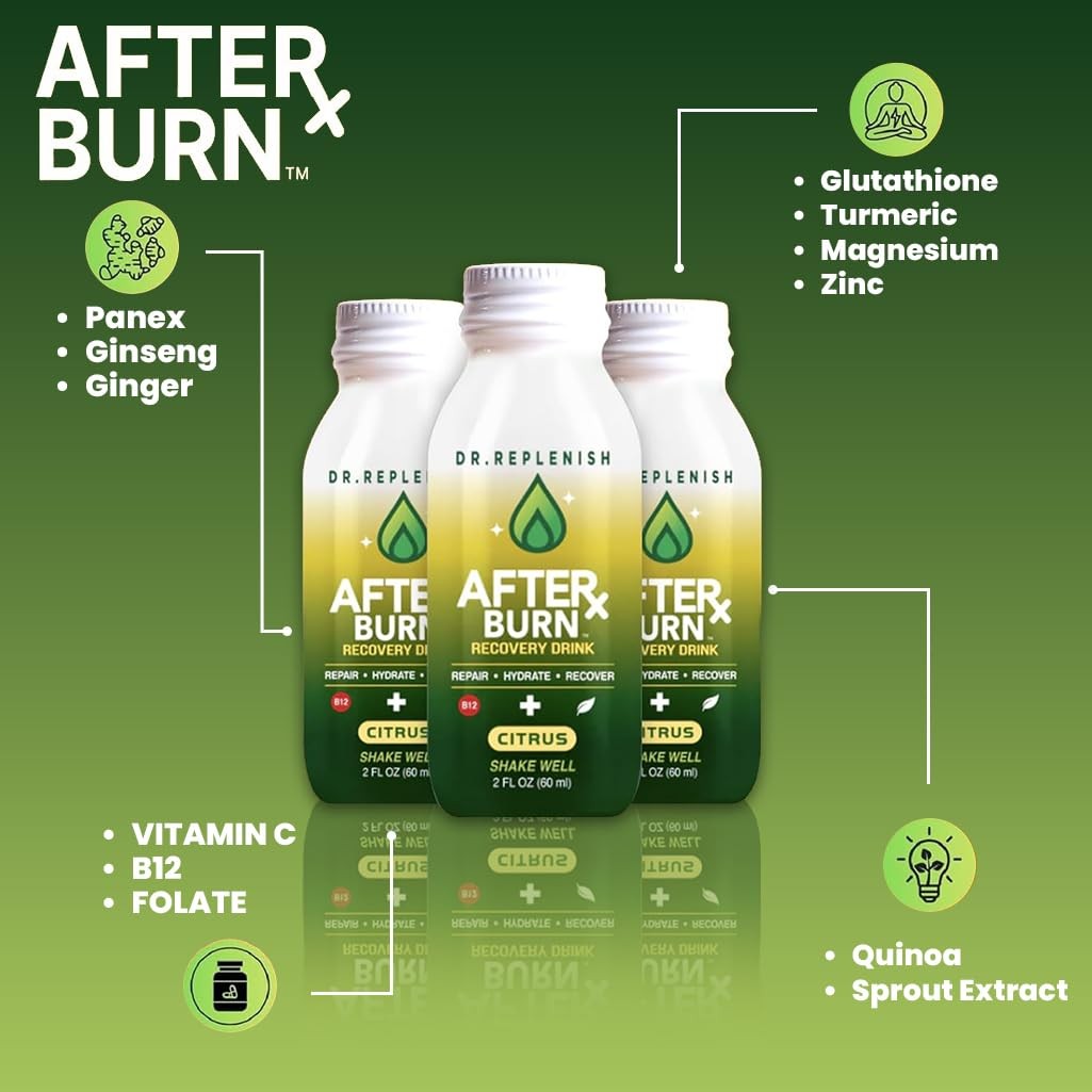 AFTERx Burn Recovery Drink | Citrus Flavor | Post-Workout 3pk. – 2oz