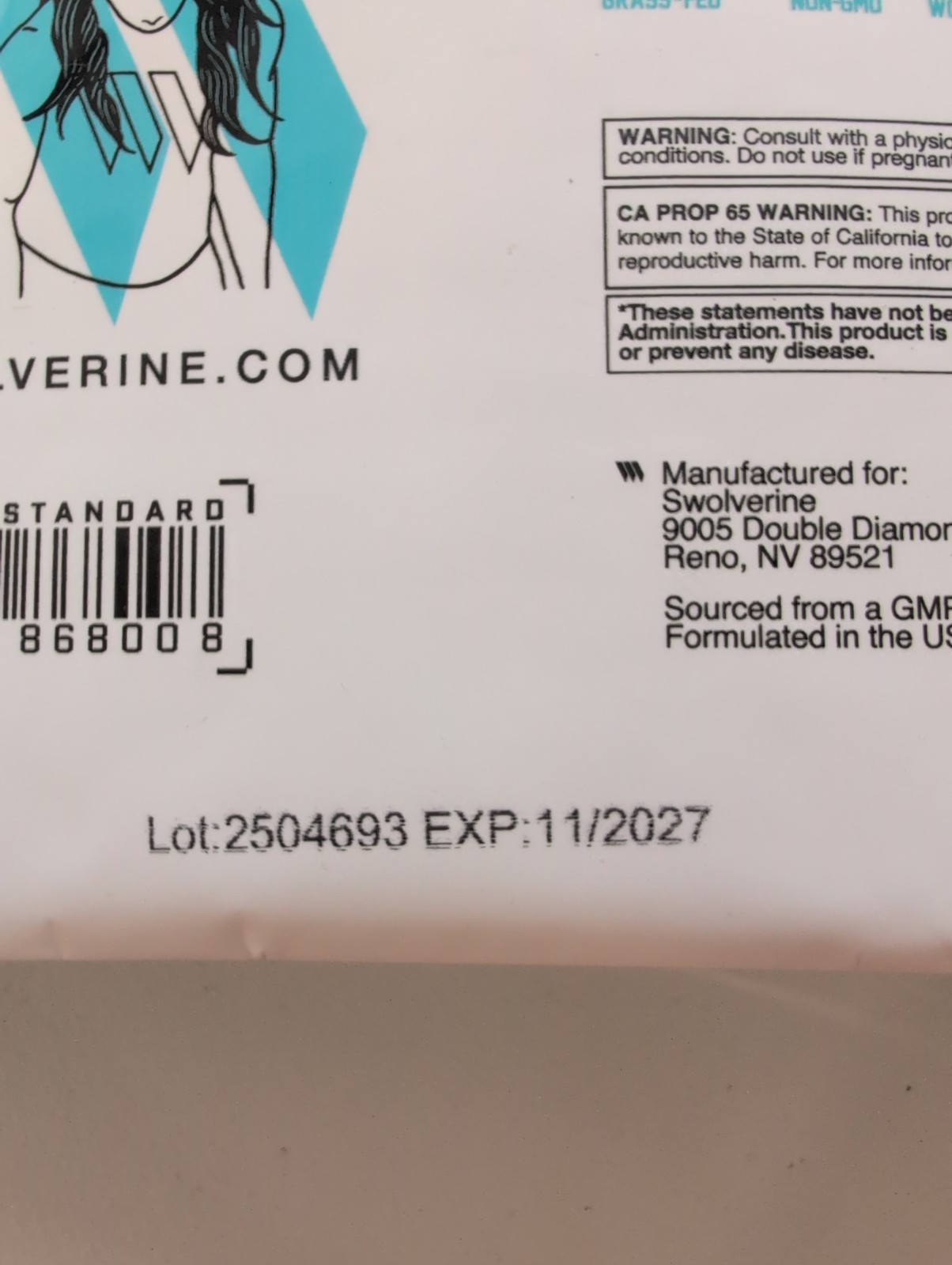 Swolverine Whey Protein Isolate Powder – 25g Protein, Chocolate Milkshake Flavor