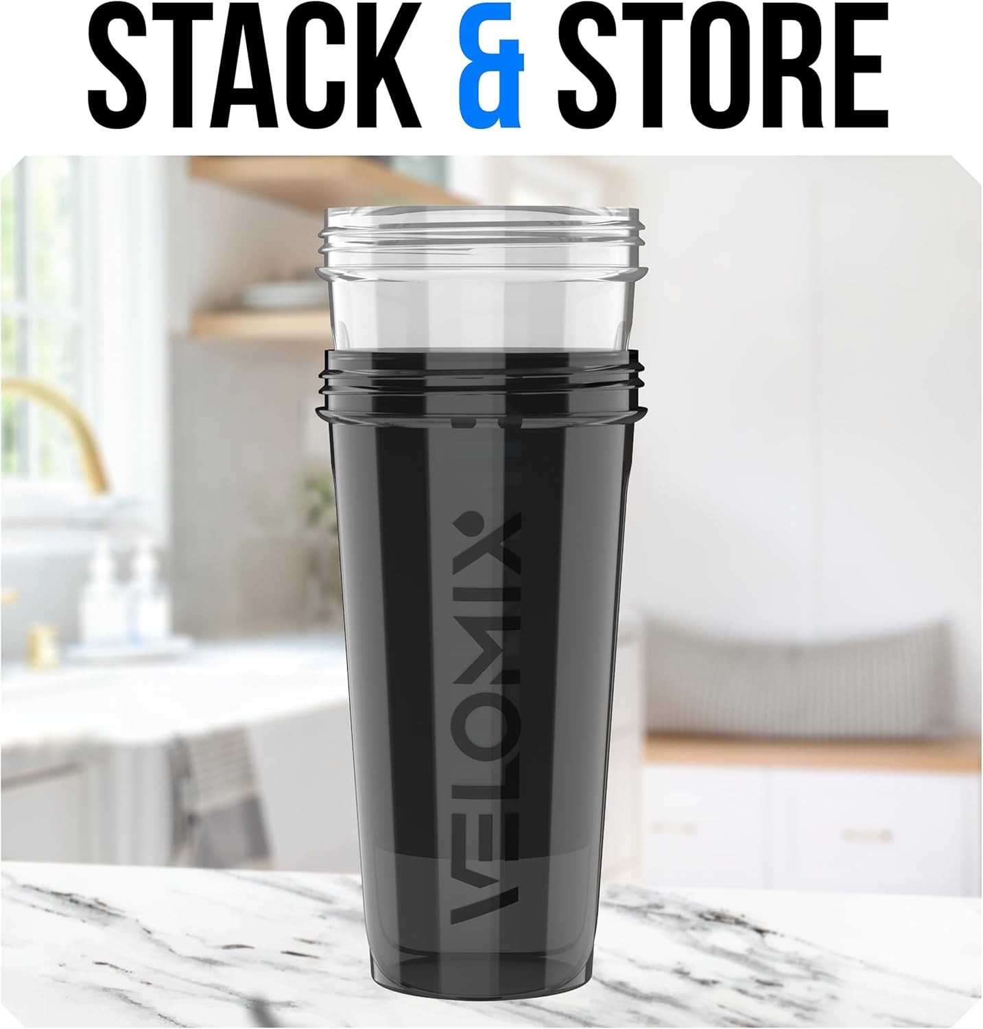 2 Pack 28oz Protein Shaker Bottle – Leakproof for Protein & Pre-Workout