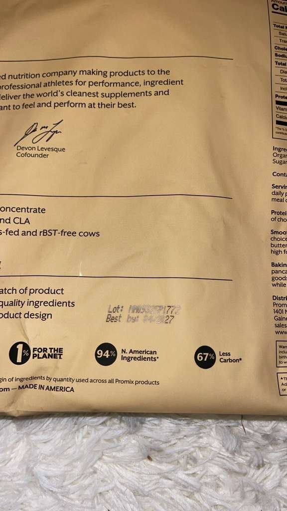 Promix Grass Fed Whey Protein Peanut Butter 2.5lb Clean Protein