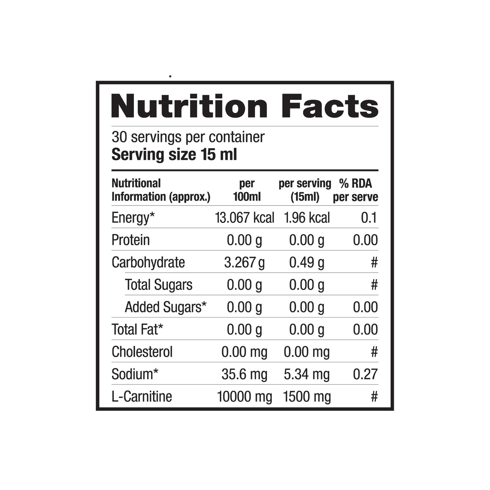 Labrada L-Carnitine 450 Ml |1500 Mg Liquid Amino Acid With 0 G Sugar