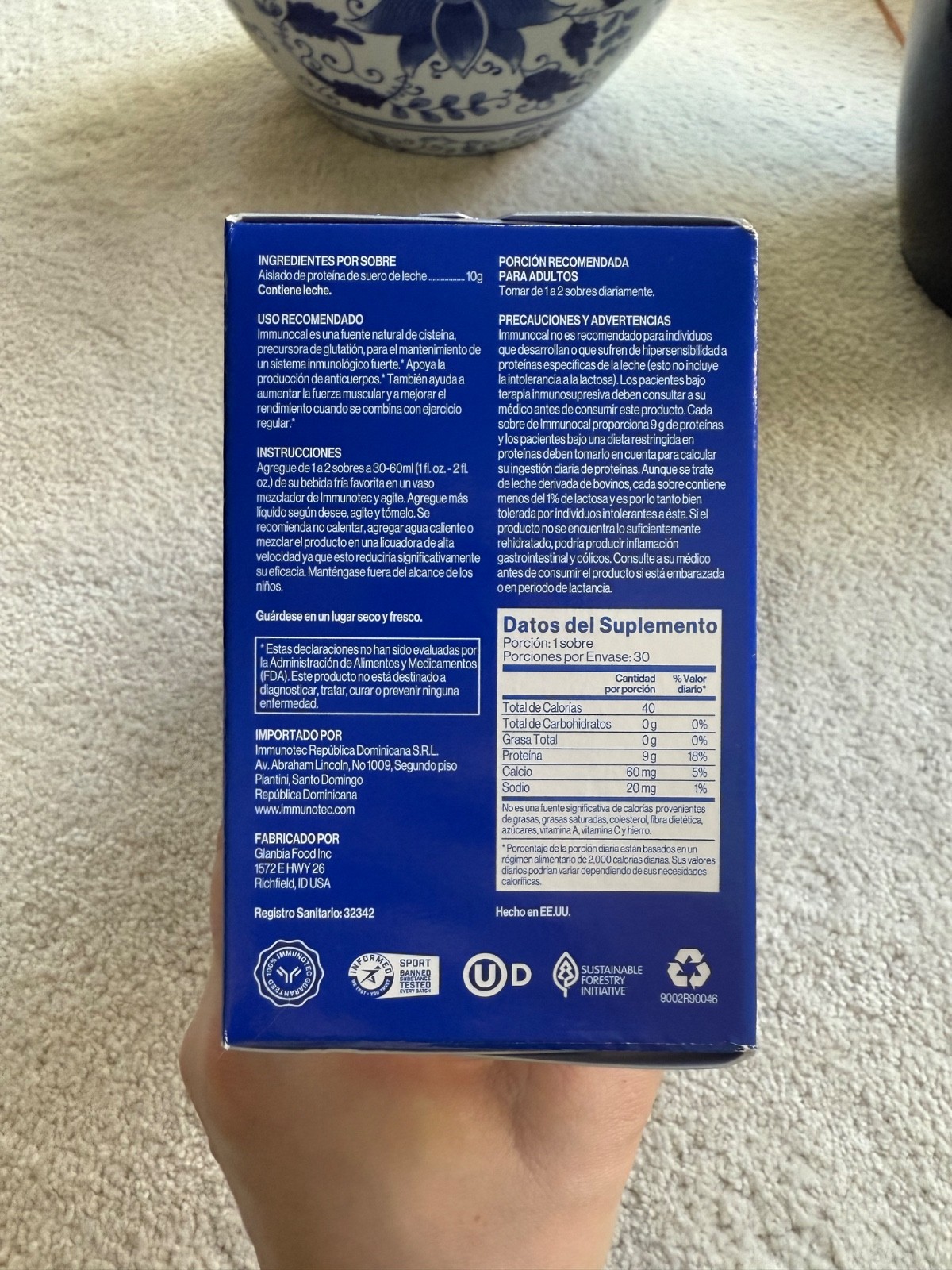 Immunotec Immunocal Glutathione Precursor EXP 9/2028 free shipping!