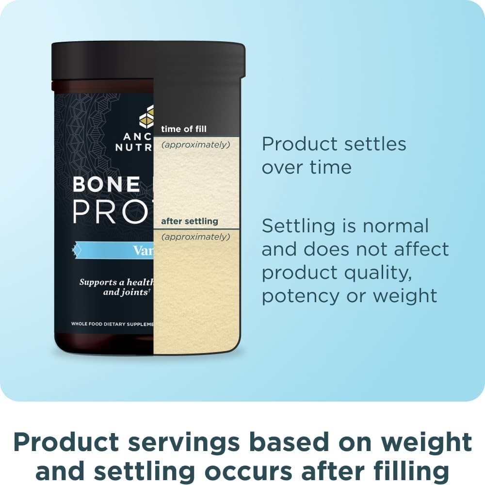 Ancient Nutrition Bone Broth Protein Vanilla 492 g / 1.1 lb / 17.4 oz