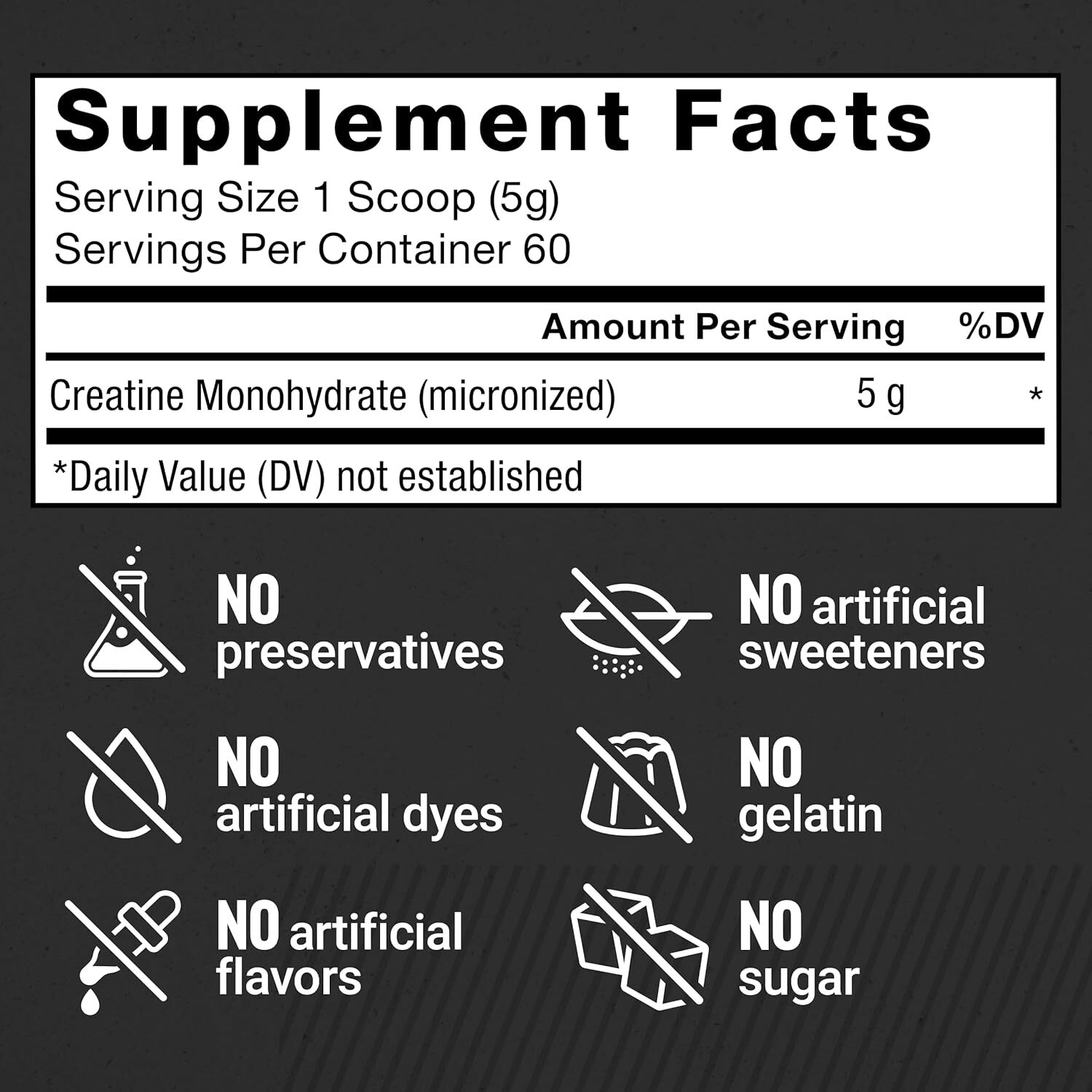 FORCE FACTOR Creatine Monohydrate, Creatine Powder for Muscle Gain, More Strengt