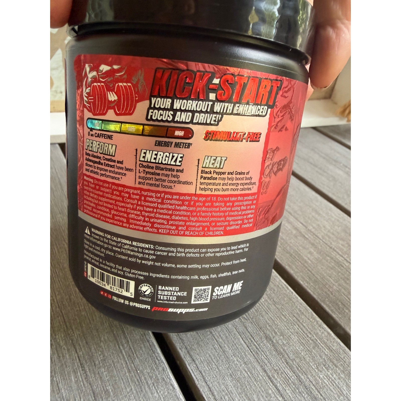 ProSupps Dr. Jekyll Signature Pre-Workout Powder Strawberry New 9.3 oz