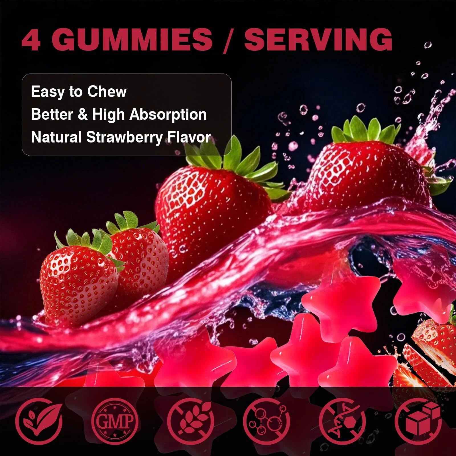 HMB and L-Leucine Gummies Chewable HMB Amino Acid and Leucine Supplement for …