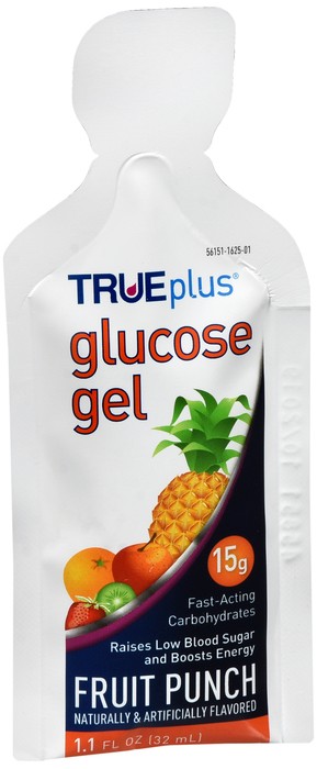 TRUEplus Glucose Gel Fruit Punch 1.1 OZ
