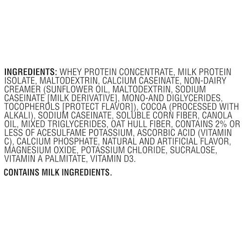 Muscle Milk Genuine Protein Powder, Chocolate, 1.93 Pounds, 12 Servings, 32g 2g