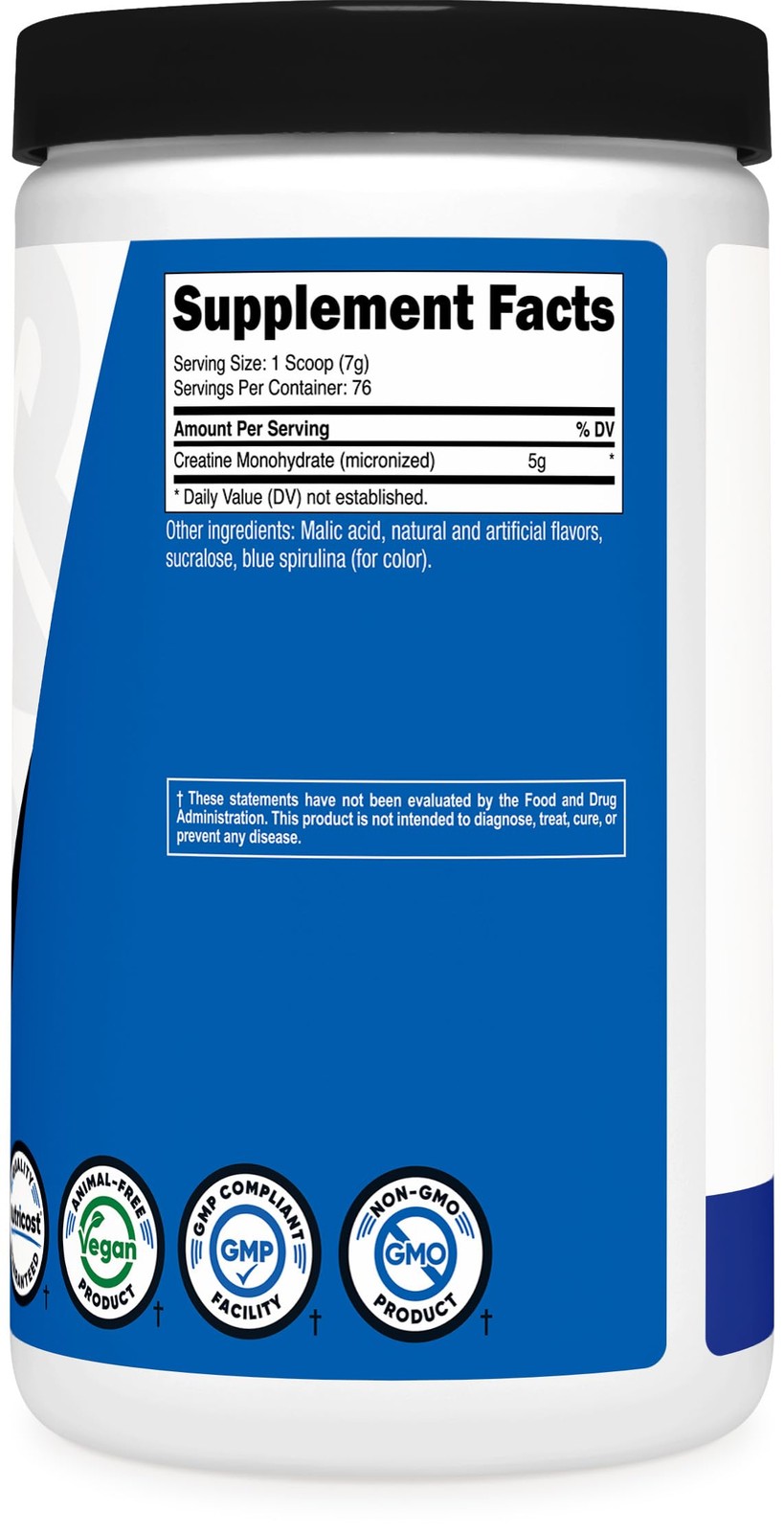 Nutricost Creatine Monohydrate Powder (Blue 500 Gram (Pack of 1), Blue