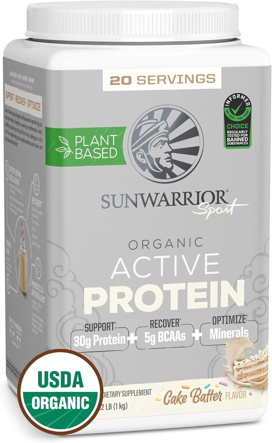 Sunwarrior Vegan Protein Powder USDA Organic Protein Powder Blend Plant-Based