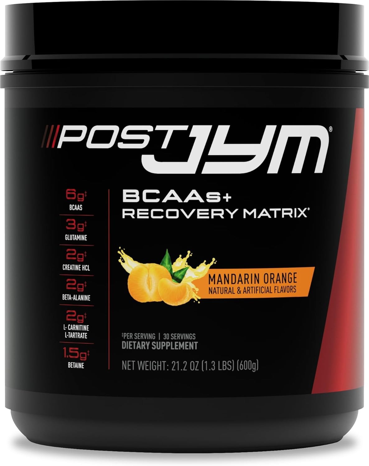 JYM Post JYM Recovery Powder – Amino, Creatine HCL, BCAA, Glutamine, 30 Servings
