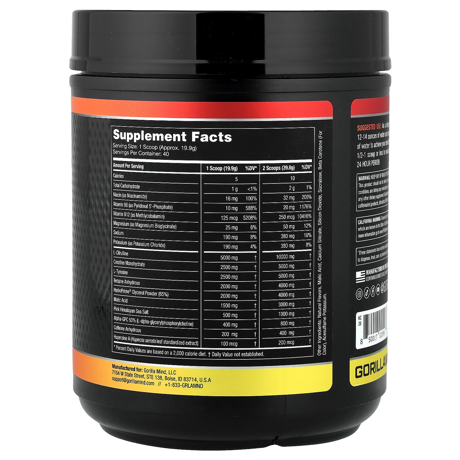 Mode, Pre-Workout Formula, Orange Rush, 1.75 lb (796 g)