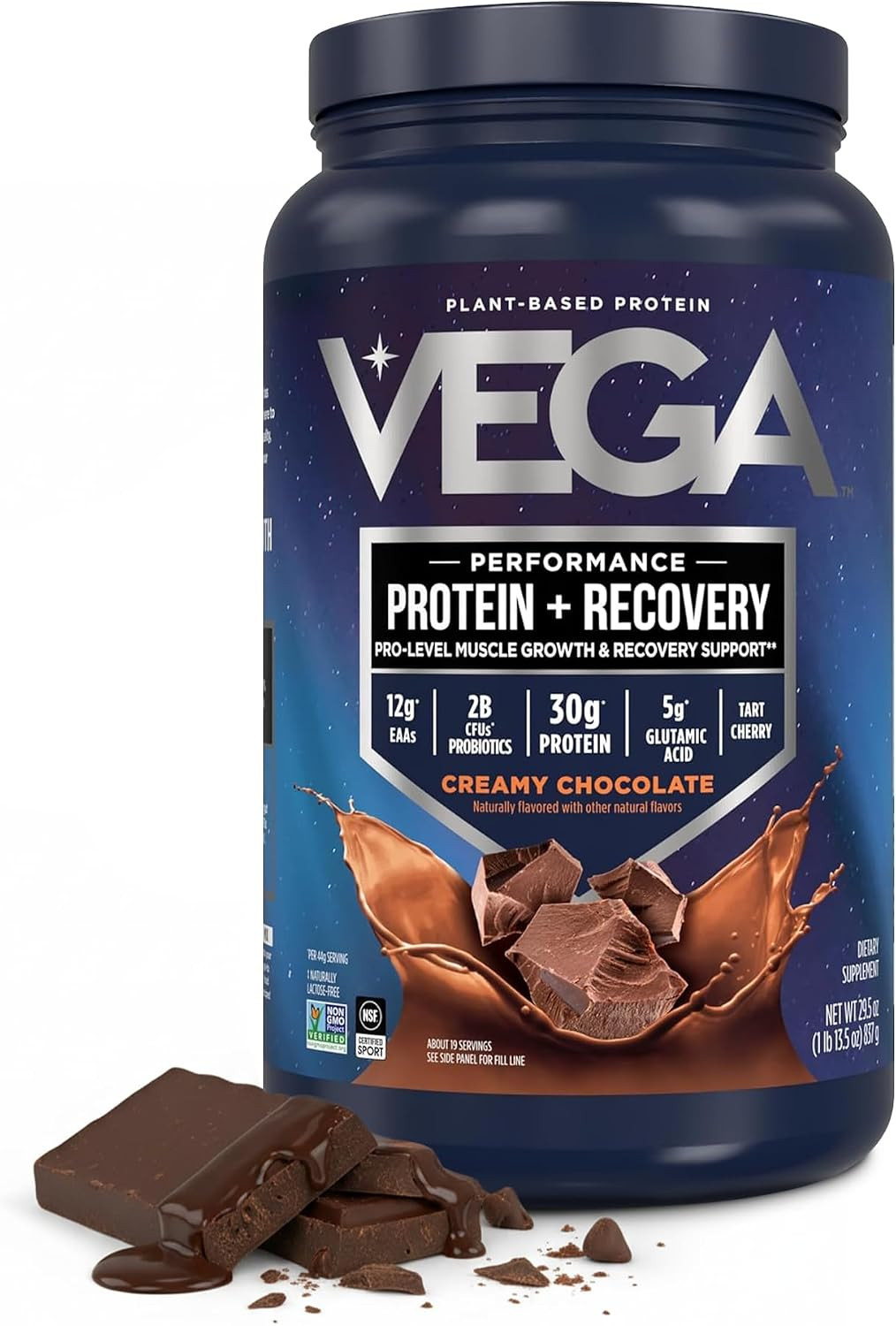 Protein + Recovery, Chocolate – 30G n Protein, Dairy & Gluten Free, Probiotics,