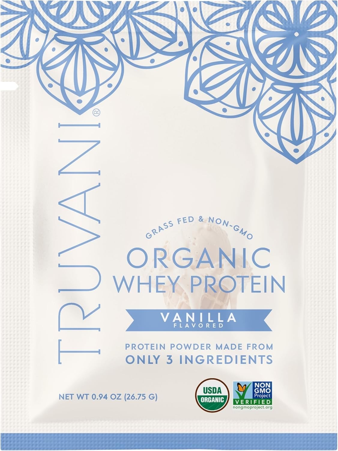 Clean Label Organic Whey Protein Vanilla 20g Grass Fed No Additives