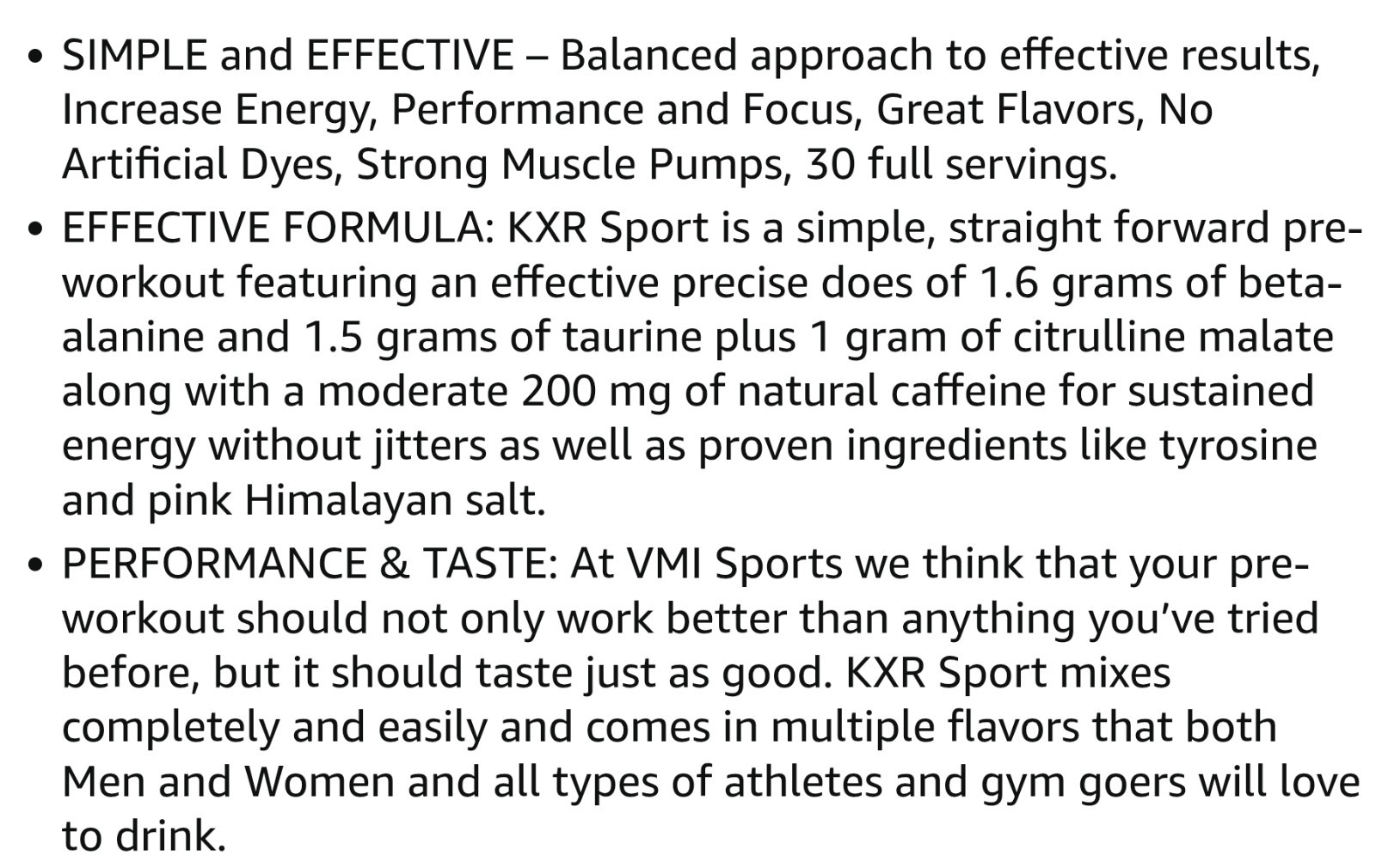 VMI Sports KXR SPORT Preworkout 8oz Size (30 Serv) Gummy 🐻 Bear BEST BY 11/26