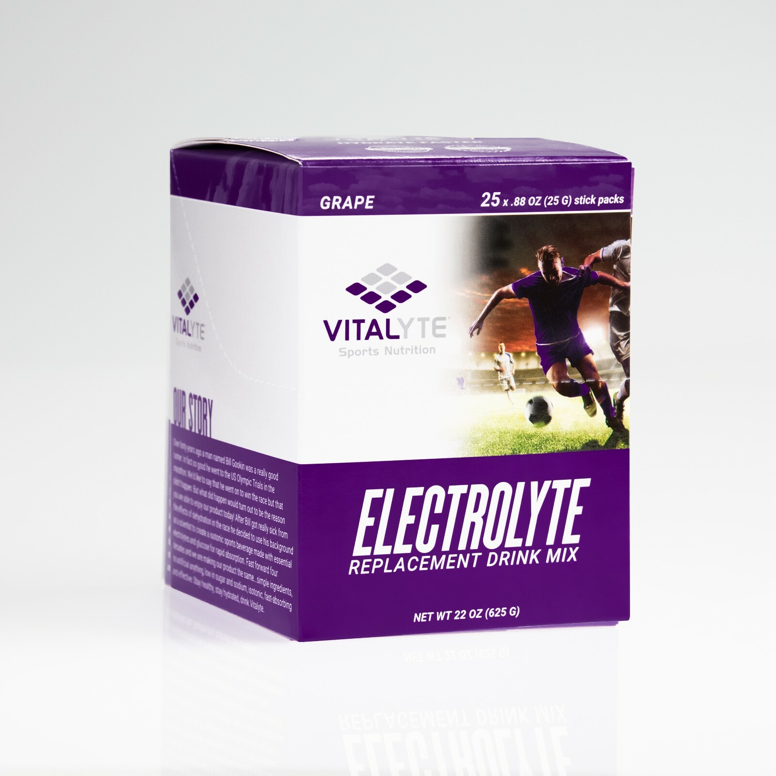 Vitalyte Electrolyte Stick Pack 25 Count Box – Grape SHIPS FAST!