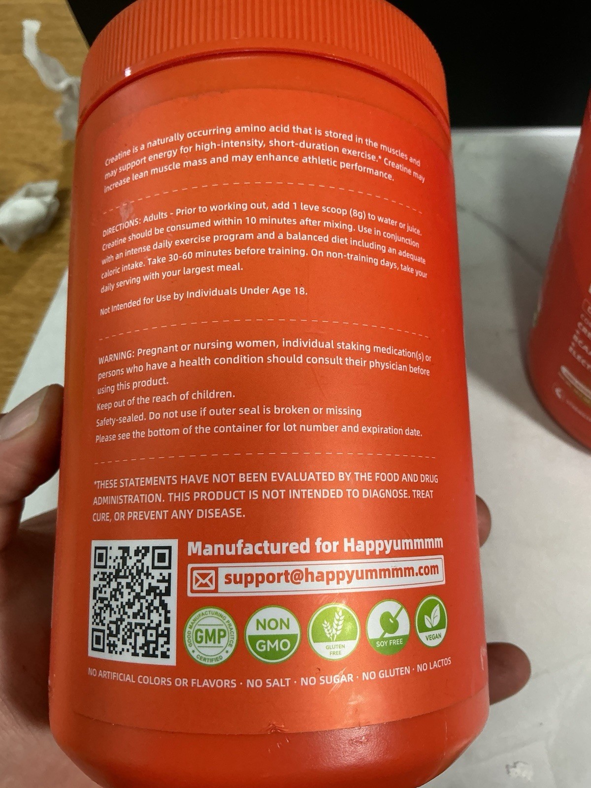 2X Creatine Monohydrate (Micronized) Powder – 5g + BCAA + Electrolytes 18.75oz