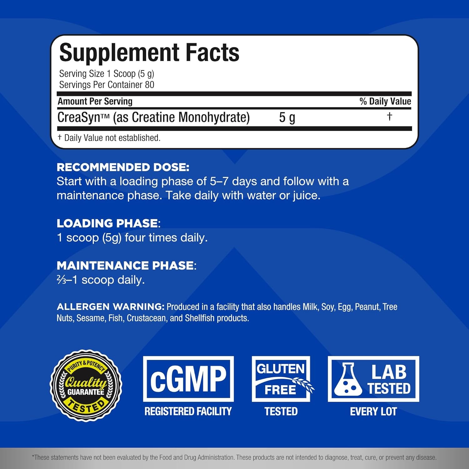 ALLMAX Nutrition – Creatine Monohydrate, Micronized 80 Servings (Pack of 1)