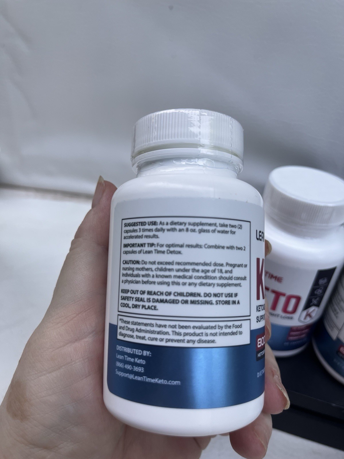 Lean Time Fat Burning Keto Pills Weight Loss Ketosis Nutrition 800mg 60 Caps Ea