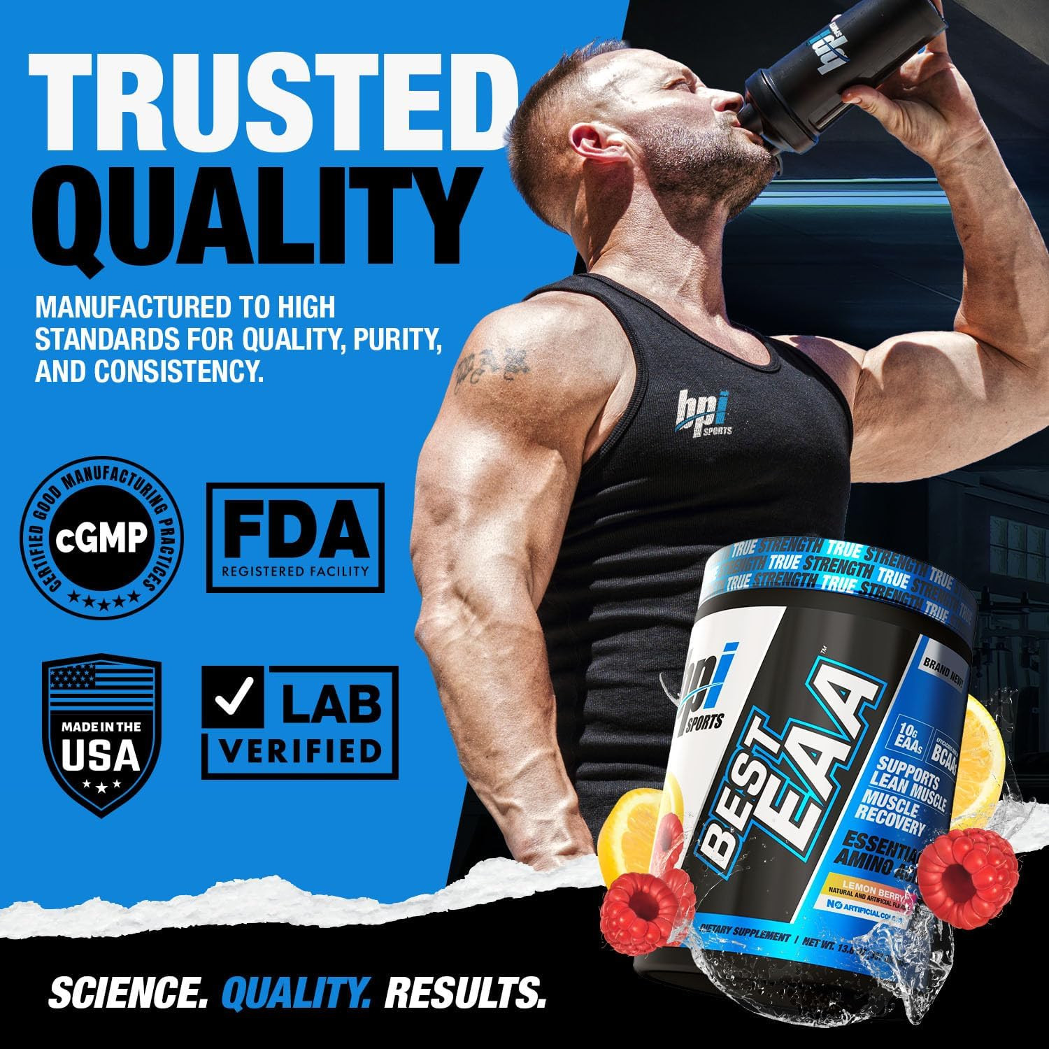 Essential Amino Acids EAA Powder – Pre, Intra & Post Workout Drink – BCAA Powder