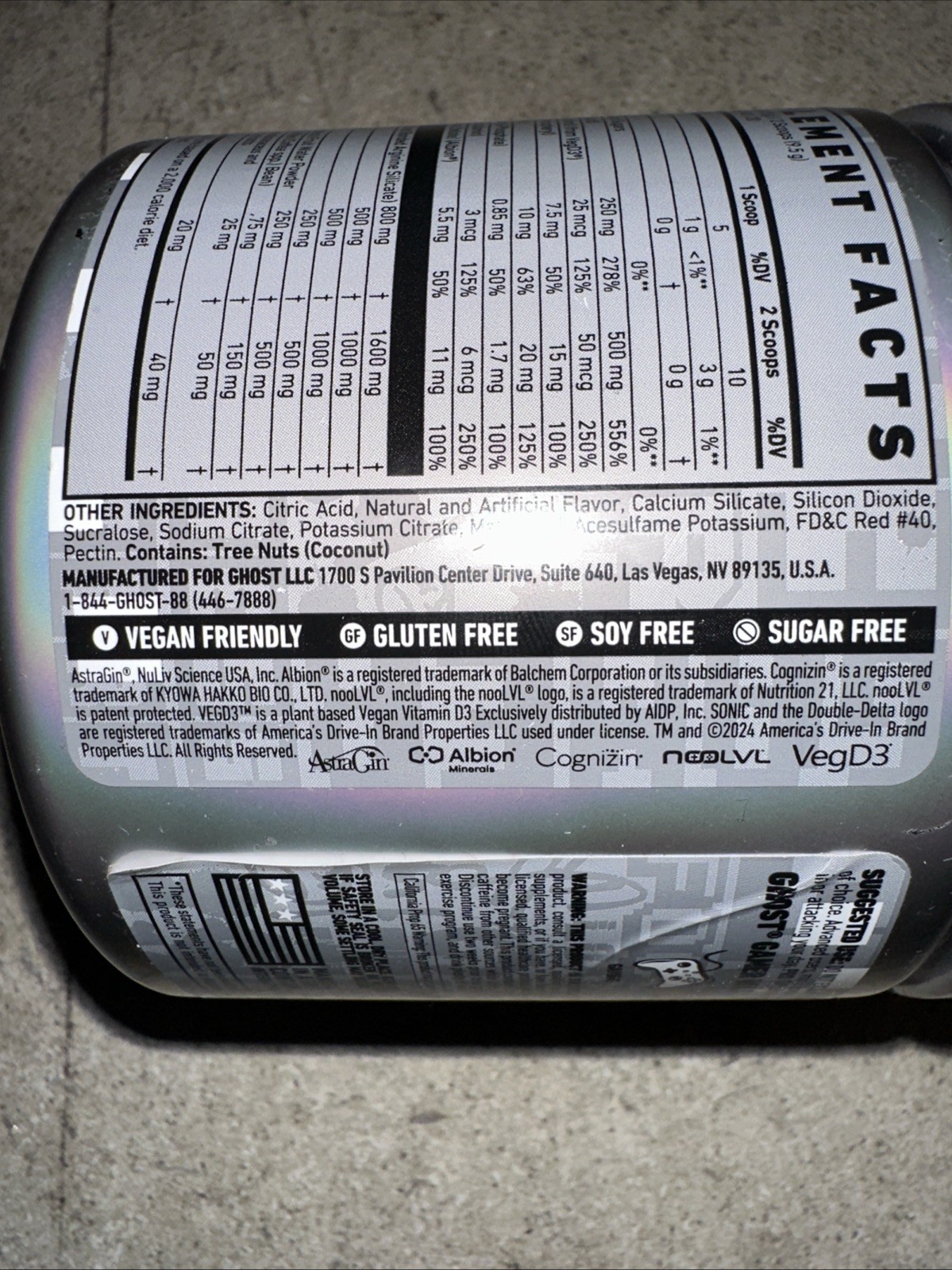 Ghost Gamer Focus & Energy Cherry Limeade 40servings Exp 09/26