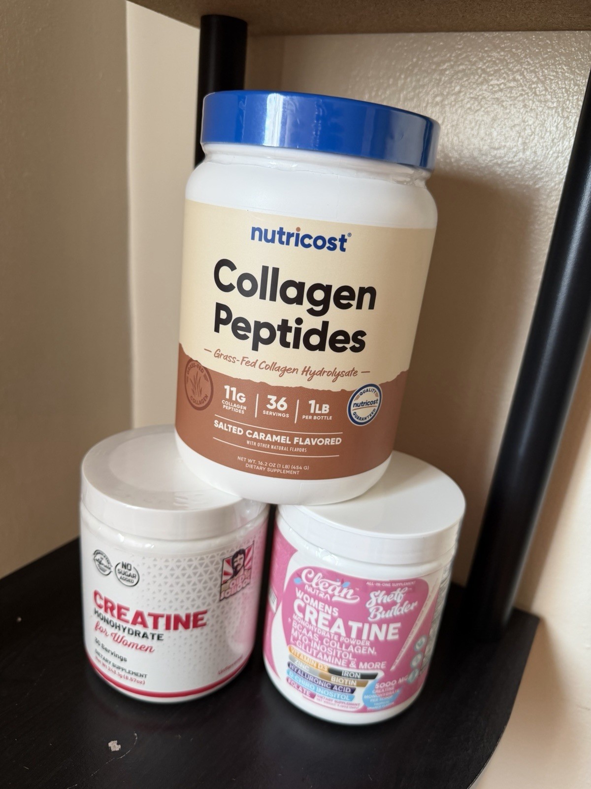 Nutricost Collagen Peptides & Creatine Salted Caramel All-in-One Powder