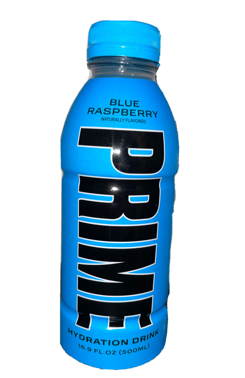 Prime Hydration Drink “Blue Raspberry” Flavor 16 oz Bottles KSI & Logan Paul