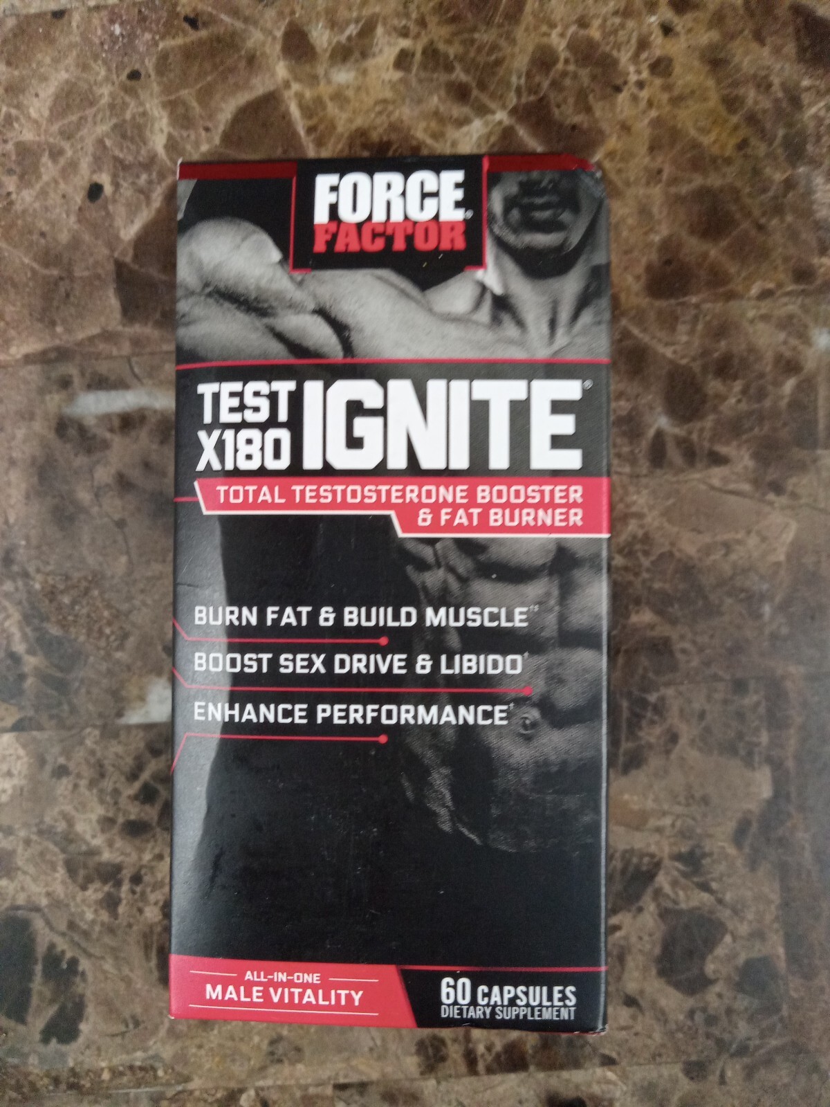 Force Factor FFS-TST060XX-FG Test X180 Ignite – 60 Capsules Exp.03/2025