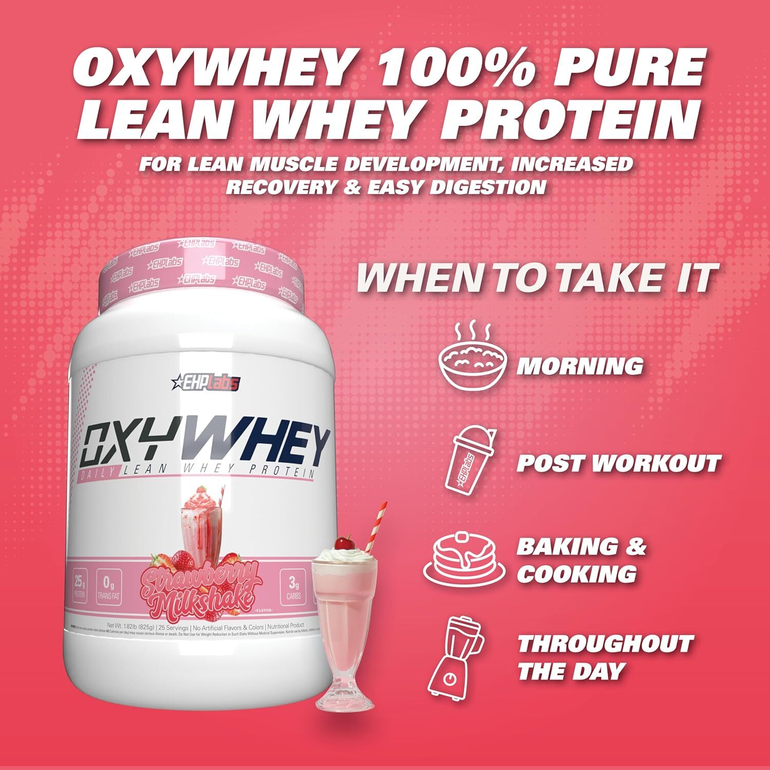 Oxywhey Whey Protein Isolate Powder – 25G of Whey Isolate Protein Powder, Meal R